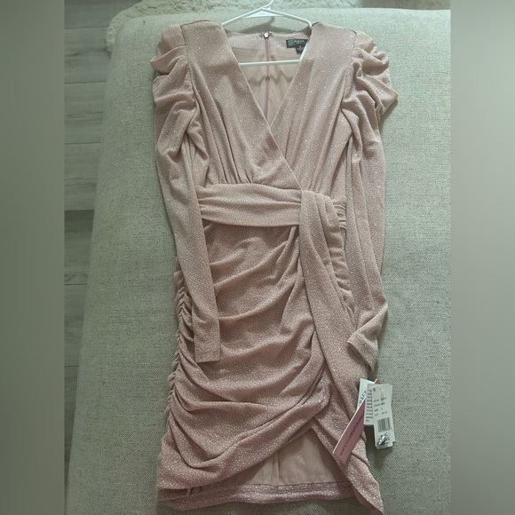 Aqua sparkle pink dress - Picture 2 of 5